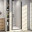 Porte de douche pivotante 24 po x 26 po x H 72 po avec demi-cadre et verre transparent-130816825