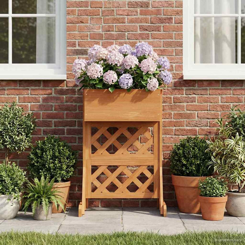Wood Planter, Brown