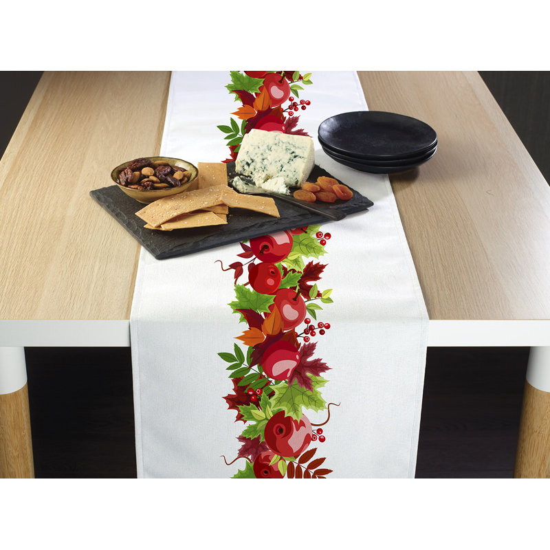 Kalyn Apple Harvest Border Table Runner, 72" L x 12" W