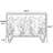 American home flower bird pattern decor cabinet