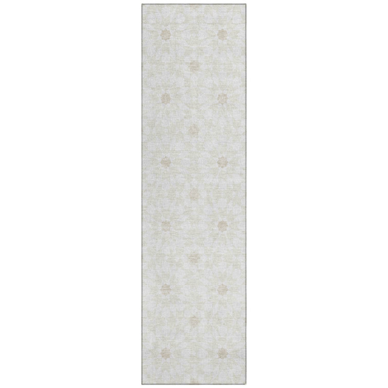 Washable Floral Indoor / Outdoor Rug