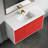 Dowell 48" Rectangular Drop-In Resin Single Bathroom Vanity Sink with Overflow