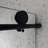 6063 Matte Black Frameless One Fixed And One Shifted Shower Door-114015964