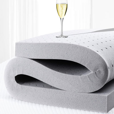 2 pouces de mousse viscoélastique imprégnée de gel pour très grand lit, - nous, adoucissant les matelas fermes et favorisant la sécheresse du matelas avec un sommeil plus frais