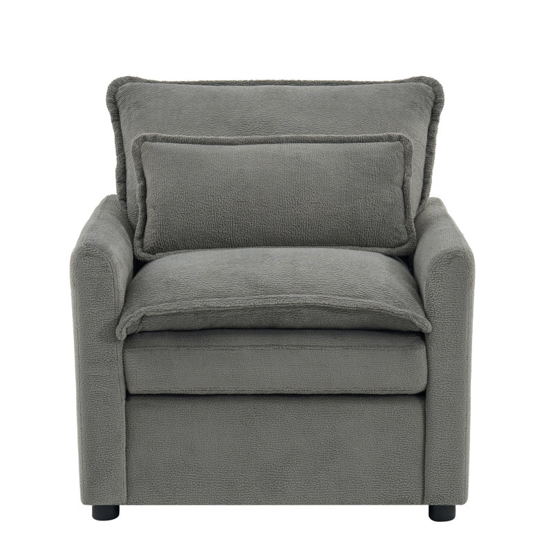 Fauteuil rembourré 32 po, Gris