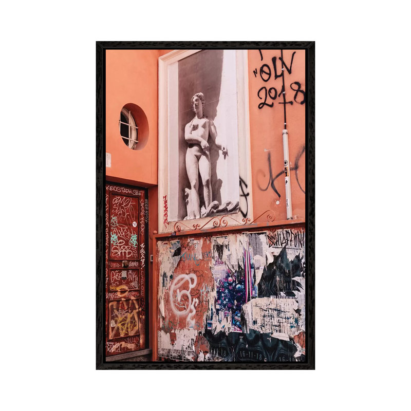 Italian Street XI by Bethany Young - Print on Canvas, 152.4cm H x 101.6cm W x 3.81cm D, Black Framed