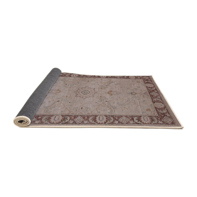 Tapis oriental beige Pimm, Carré 8 pi
