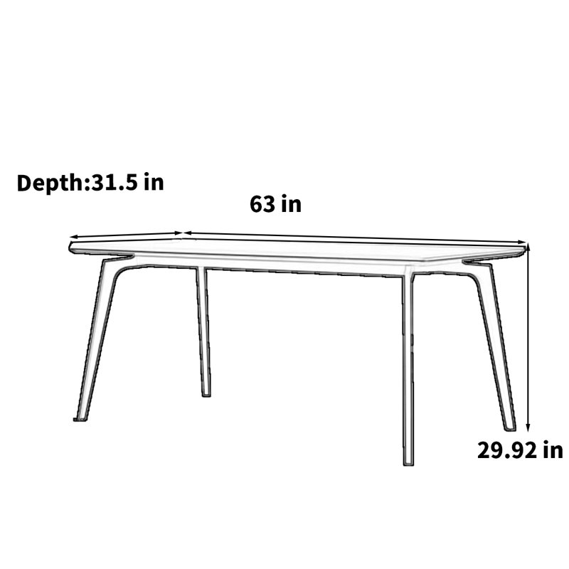 Sivani, H 29,92 po x L 63 po x l 31,5 po