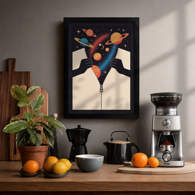 Unzipping the Universe Modern - Framed Print