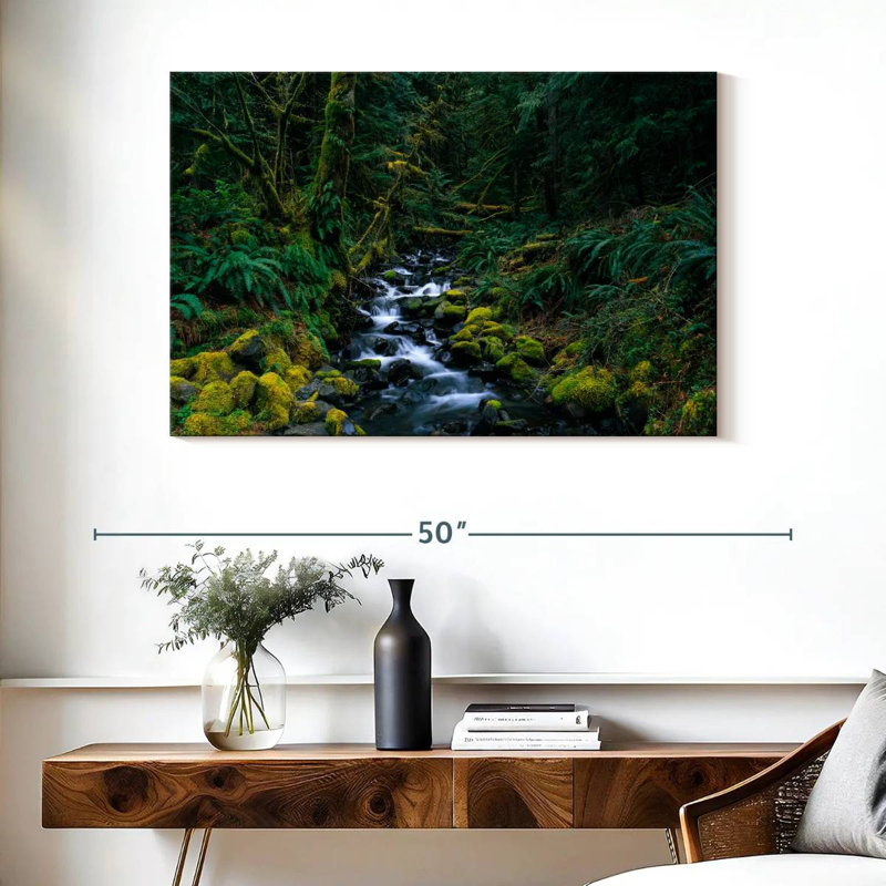 Alvord Olympic National Park Stream, 26" H x 39" W