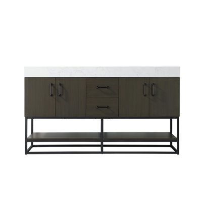 Meuble-lavabo double 60 po