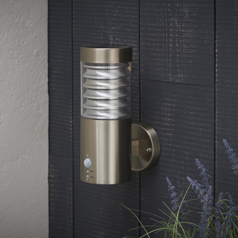 Pellen Integrated LED Outdoor Wall Lantern with Dusk to Dawn