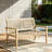 Outdoor Wicker and Acacia Wood Loveseat