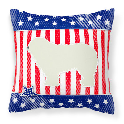 Coussin intérieur/extérieur à motif uni patriotique