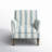Arching Contemporary and Classic Polyester Upholstered Armchair with Solid Wood Legs-241368657