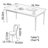 Vintage Brown Teak Rectangular Dining Table Set-109514117