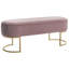 Velvet Upholstered Bench