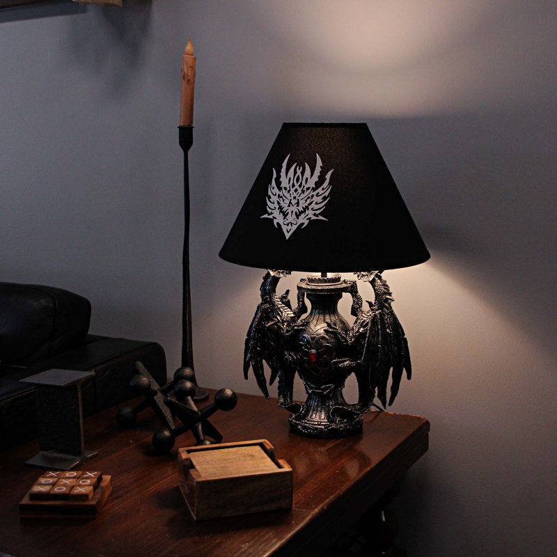 Lampe de table noire 19 po Pamela