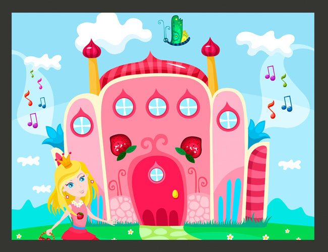 Castle 2.7m x 350cm Wallpaper, 300 cm x 231 cm