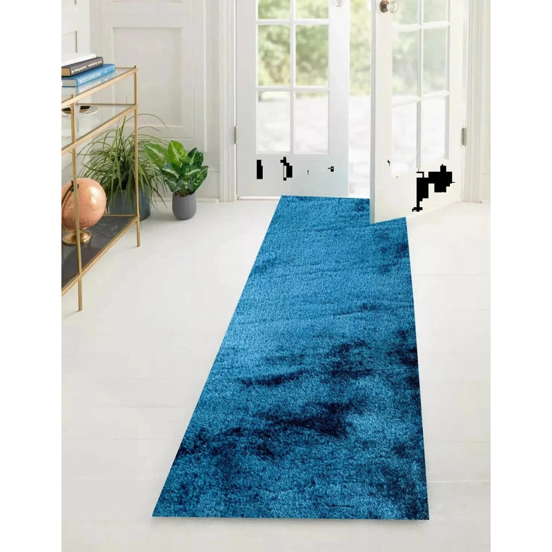 Solid Colour Shag Area Rug, Runner 60 x 220cm