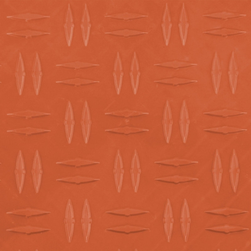 Carrelage de garage noir 12 po x 12 po Grid-Loc Diamond, Orange Harley
