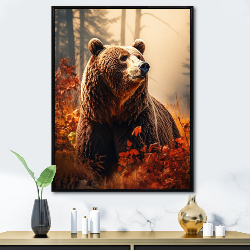 Ours Aveshlom Wild Bear majestueux II, Noir, H 20 po x l 12 po x P 1 po