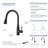 Bari-T Pull Down Single Handle Kitchen Faucet-73243940