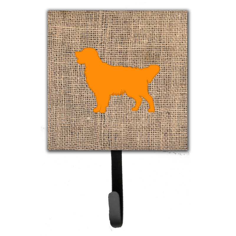 Porte-laisse et crochet mural golden retriever