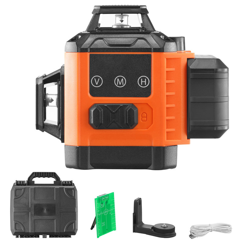 Niveau laser auto nivelant 100 pi, manuel vert 3 x laser à ligne transversale 360 °
