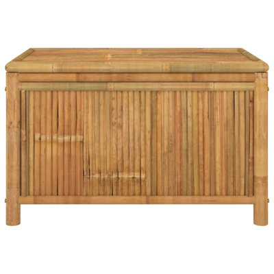 Bay Isle Home Lamendola 90 cm W Water Resistant Bamboo Solid Wood Deck Box in Brown