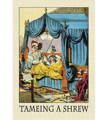 Taming a shrewsbury-impression de publicité rétro