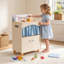Armoire de cuisine jouet avec évier réaliste et robinet, évier de cuisine interactif avec eau courante, activités de nettoyage et de rangement pour enfants