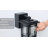 Modern Black Dusk to Dawn Outdoor Wall Lantern with GFCI Outlet-444814448