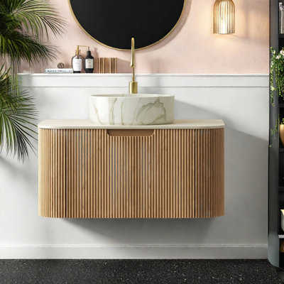 Meuble-lavabo et lavabo flottant Modern