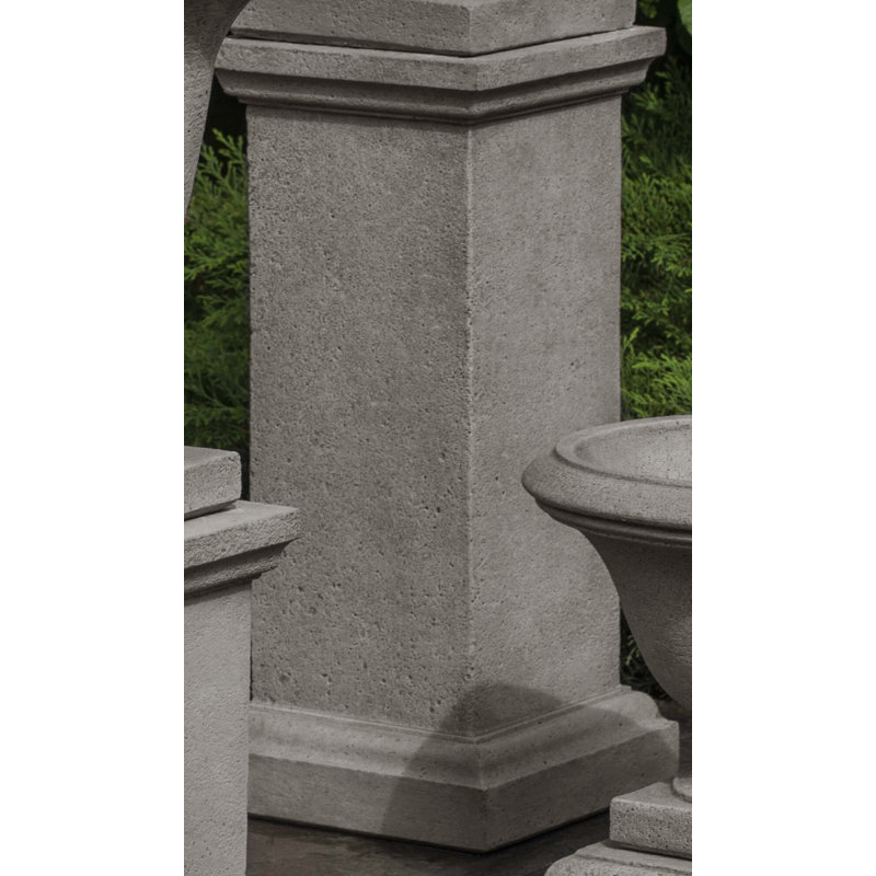 Wolcott Pedestal, 22.5'' H x 10.25'' W x 10.25'' D, Graystone