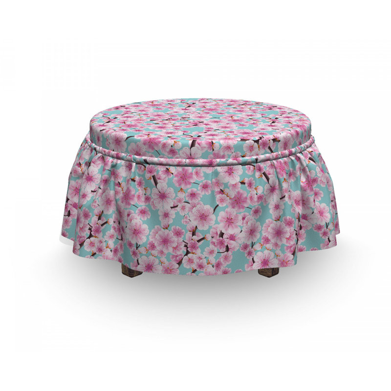 Housse pour repose-pieds kwanzan tree