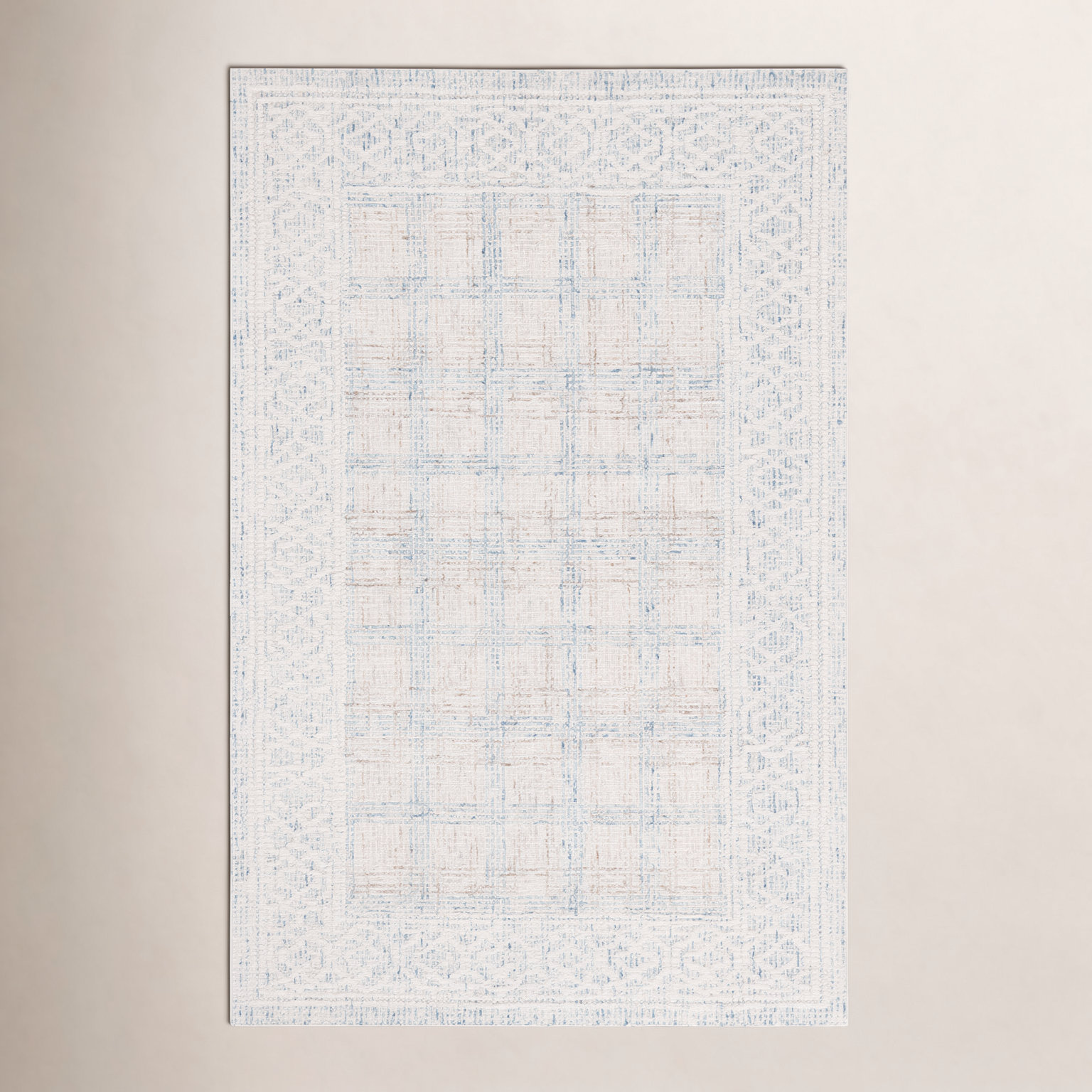 Hand-Tufted Geometric Wool Rug, Runner 2'3" x 9'