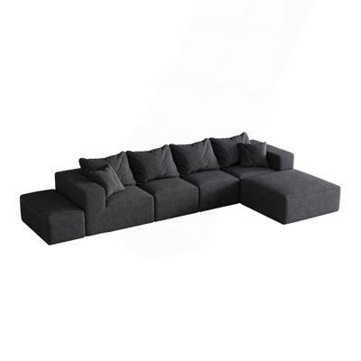 Modern Upholstered Sectional Couch Set