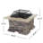 28" SQUARE MGO FIRE PIT