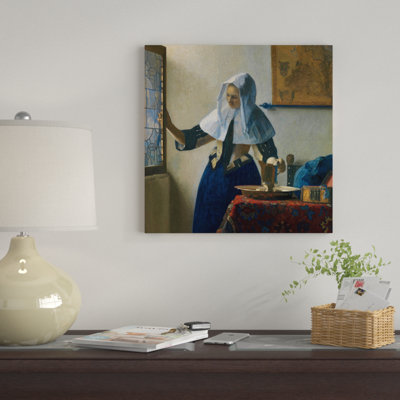«Young Woman with a Water Jug c.1662», reproduction sur toile