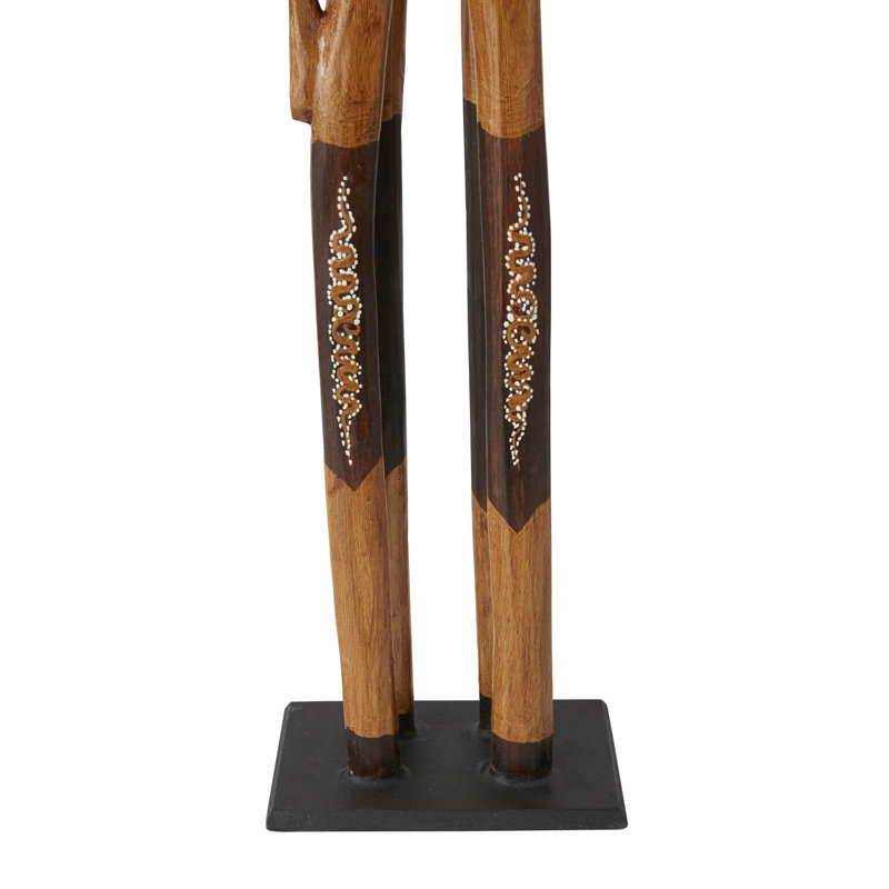 Alcorn Animals Decorative Object, 39.5" H x 8" W x 5" D, Brown