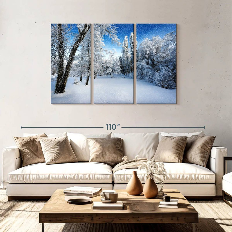 Paysage d'hiver français Alvord, H 48 po x l 74 po