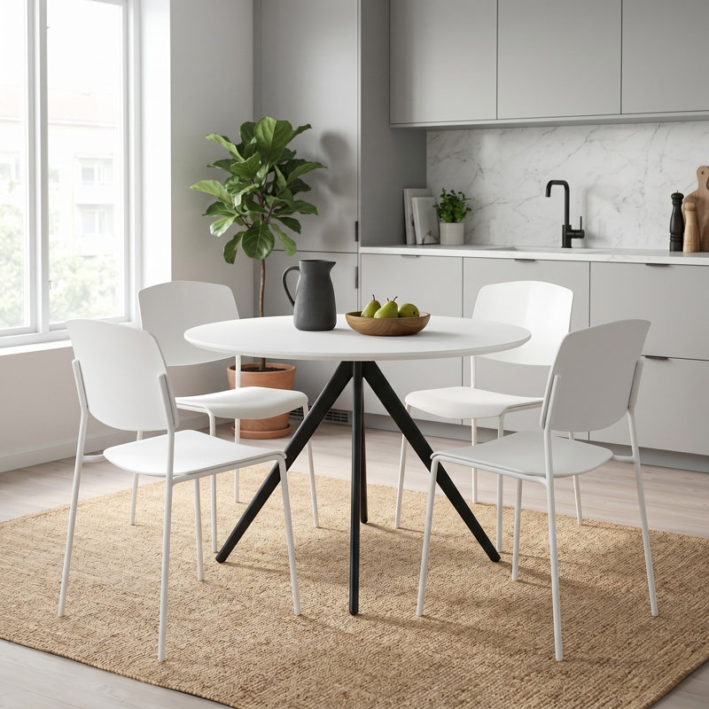 Westcreek Dining Set, White, White