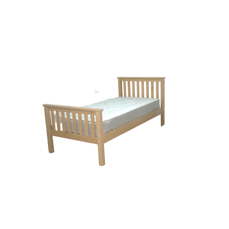 Hampshire UV Waxed Pine Wooden Bed, Small Double