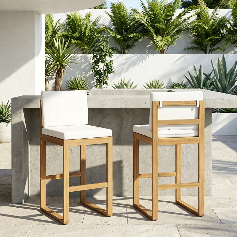Tabourets de bar avec coussins 28 po Imamuddin