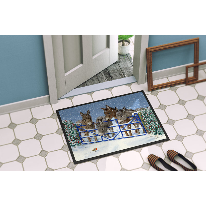 Non-Slip Outdoor Doormat, Rectangle 1'6" x 2'3"