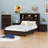 Jostin Bookcase Bed with Drawers and Shelves-1157882180