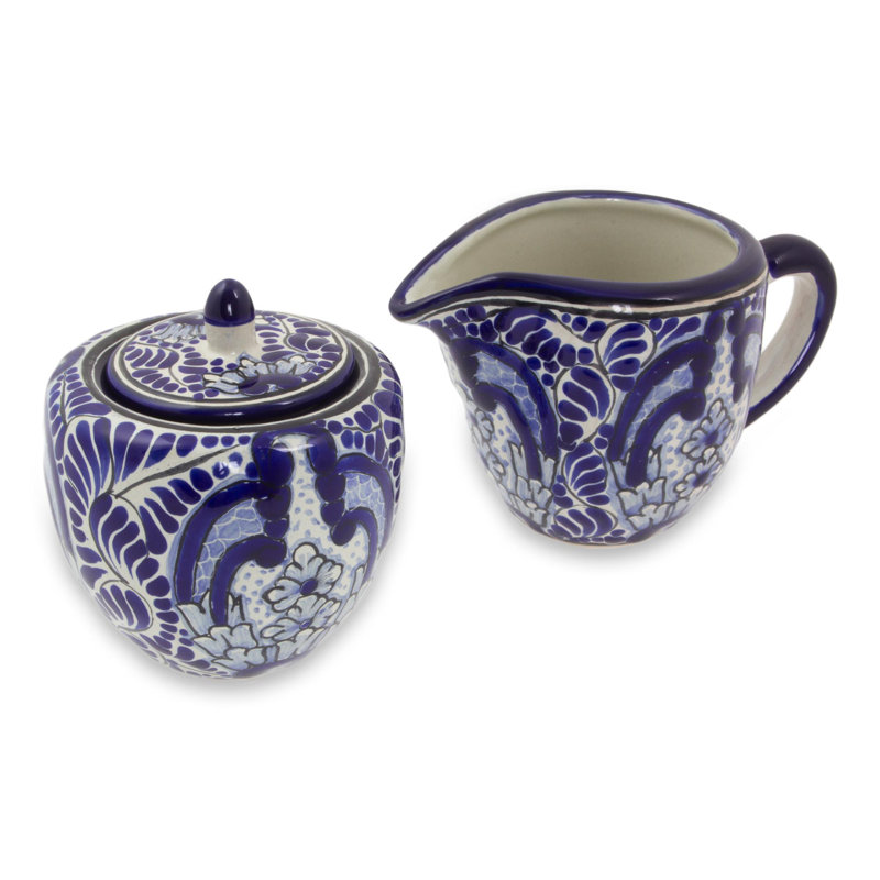 Puebla kaleidoscope sucre et creamer set Newman