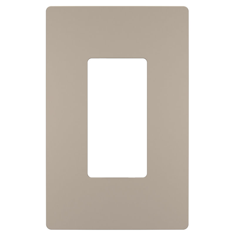 Plaque murale sans vis à bascule Radiant, Nickel, H 4,94 po x l 3,15 po x P 0,22 po