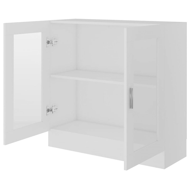 Iemanja 80cm H x 82.5cm W Standard Bookcase, White/Clear